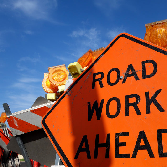 Using a Roadwork Sign to Keep a Worksite and People Safe