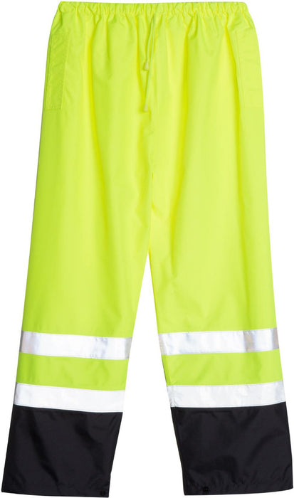 3A Safety Lime with Black Cuffs Rain Pants Class 1