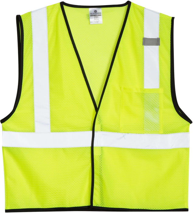 Lime Class 2 Mesh Vest