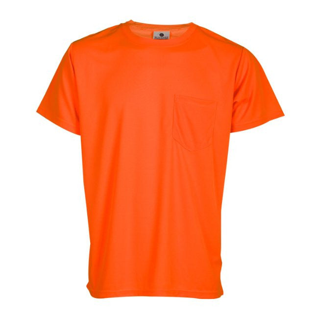 Short Sleeve Microfiber T-shirt Orange/Lime