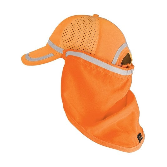 Sun Shield for Baseball Cap Orange / Lime
