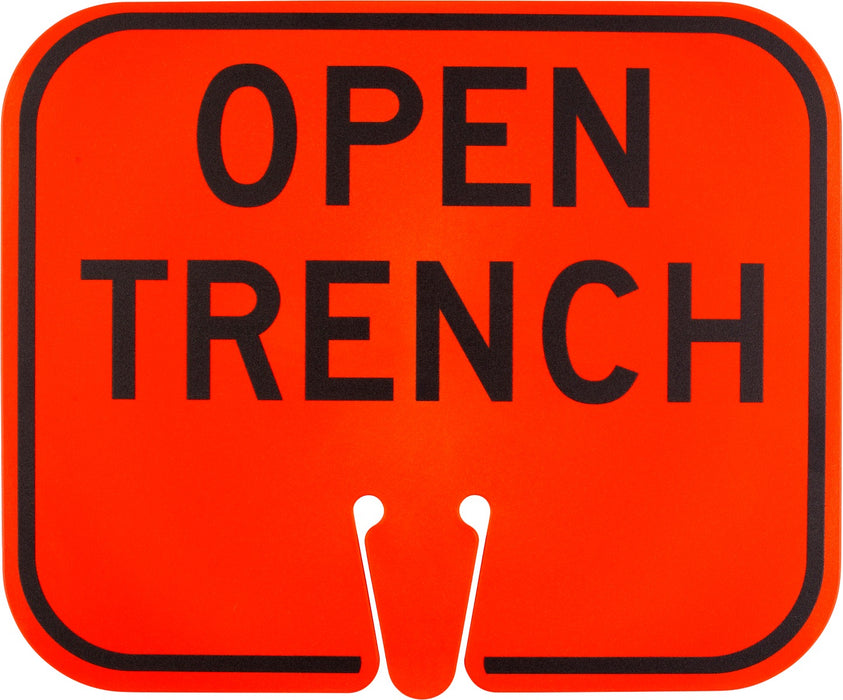 C27 ~ Open Trench ~ Cone Mount Sign