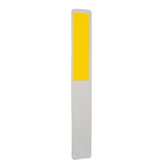 Guardrail Delineator with Yellow Reflective Tape