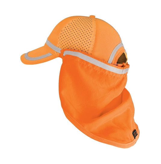 Sun Shield for Baseball Cap Orange / Lime