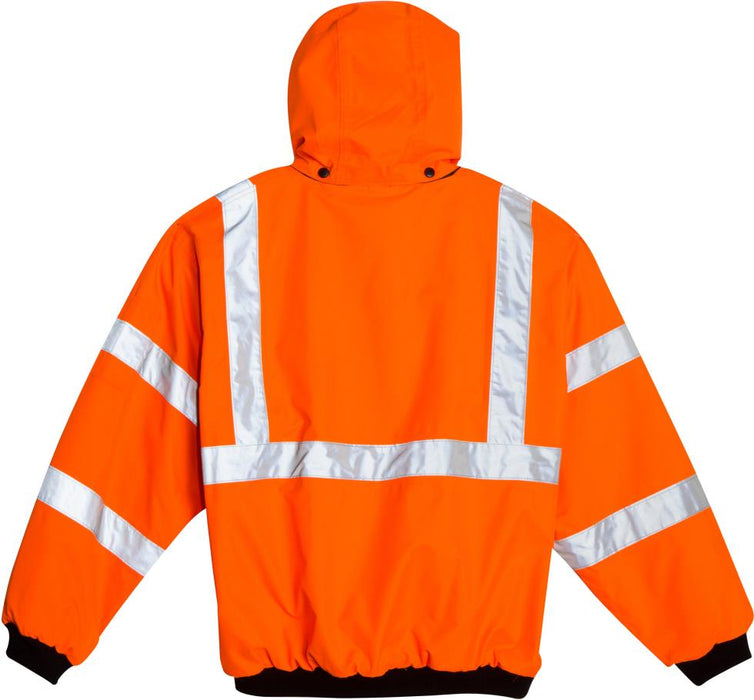 3A Safety Orange Class 3 All Season Safety Jacket ~ C3BM7000-Large