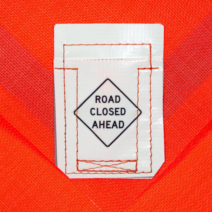 W20-3 Road Closed Ahead 48"x48" Roll up Sign (Reflective)