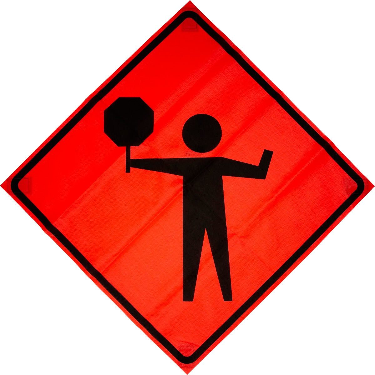 W20-7 Flagger Ahead Symbol 48