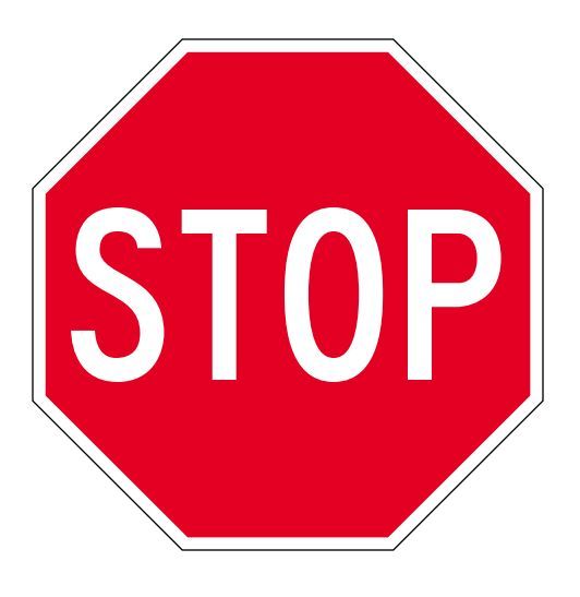R1-1 Stop Sign 30" x 30" .080 Engineer Grade Reflective