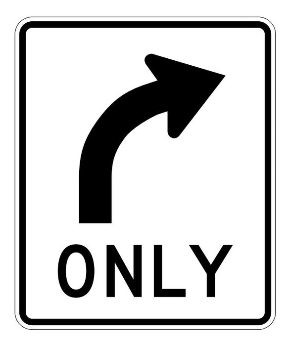 R3-5R ~ RIGHT TURN ONLY SYMBOL