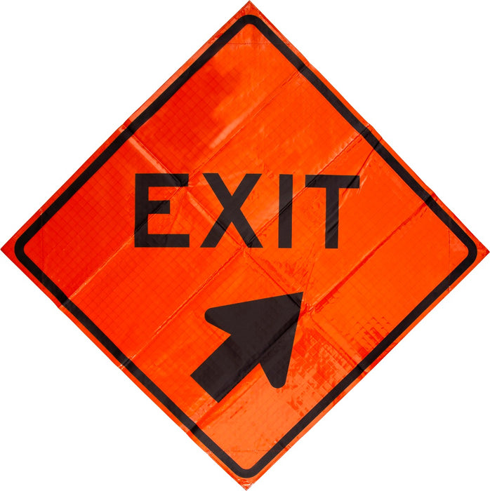 (G84) EXIT 48"x48" Roll up Sign (Reflective)