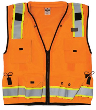 M.L. Kishigo Orange Professional Surveyors Vest ~S5001-L