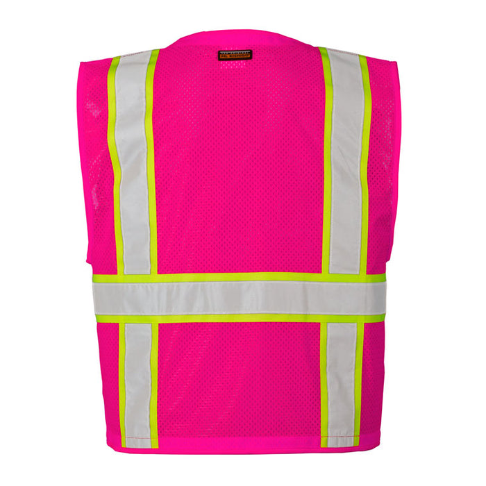 Utility Vest Enhanced Visibility Pink