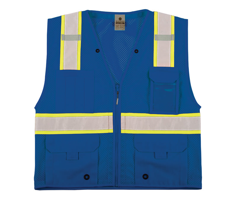 Utility Vest Enhanced Visibility Blue