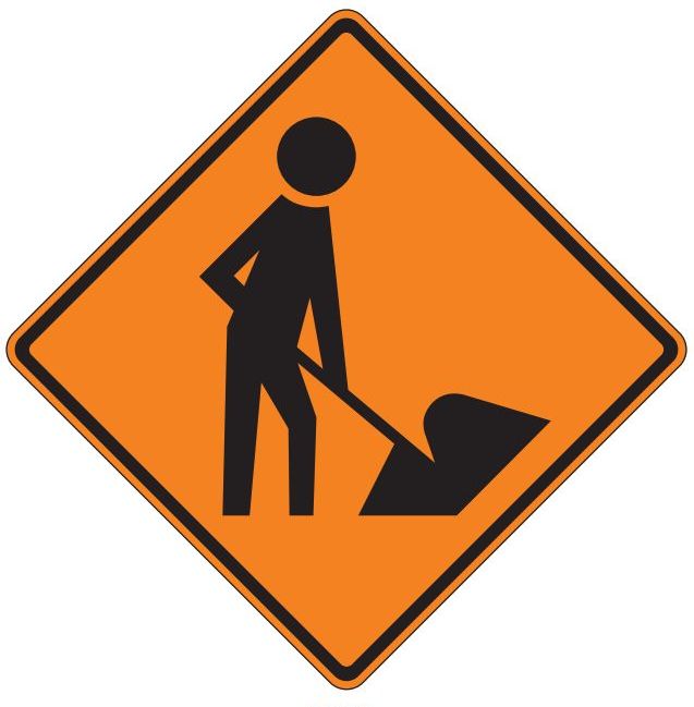 W21-1a Workers Ahead Symbol