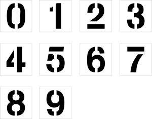 Number Stencil