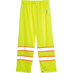 Lime Mesh Pants Class 1 with Orange Contrast 