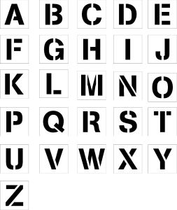 Alphabet Stencil