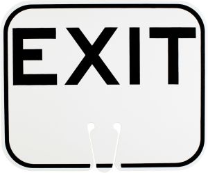 EXIT ~ Cone Mount Sign 