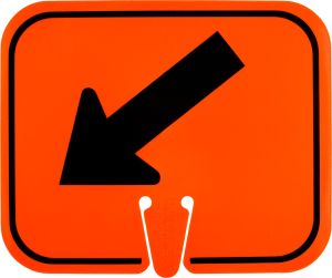Left Arrow ~ Cone Mount Sign 