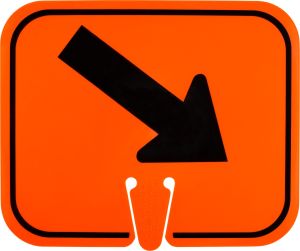 Right Arrow ~ Cone Mount Sign 