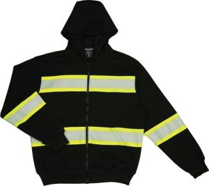 Enhanced Visibility Full Zip Hoodie Sweatshirt 