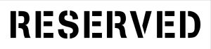 RESERVED Stencil on 1/8" LDPE