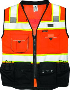 Premium Surveyors Orange Vest 