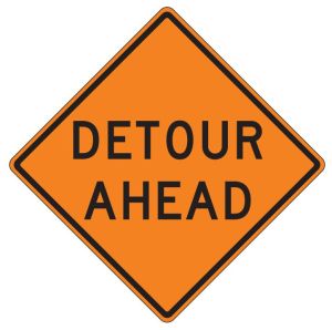 W20-2 Detour Ahead